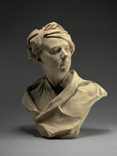 Busto di un uomo, probabilmente Francis Hayman, c.1750 da Louis Francois Roubilliac